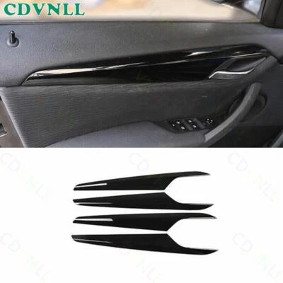 For BMW X1 E84 2010-2014 2015 Bright Black Interior Door Panel Strip Cover Trim - Изображение 1 из 4