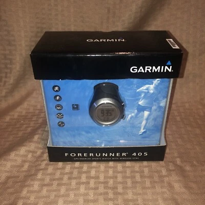 Garmin Forerunner 405 Black GPS Watch 010-N0658-10 New In Box! - Image 1 of 4