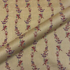Virginia Gold Traditional Floral Jacquard Upholstery Fabric 54"