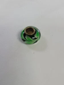 GRÜNER MURANO GLAS CHARM PERLE - Bild 1 von 2