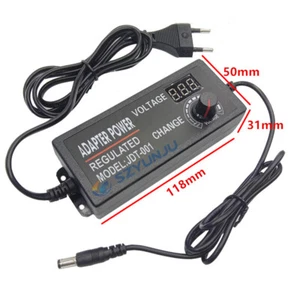 Universal AC/DC 3V 5V 9V 12V 2A 5A 22V 24V Adjustable Led Supply Power Adapter - Picture 1 of 7