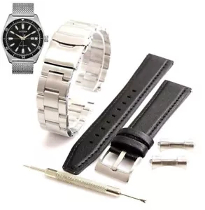 Steel Bracelet & Leather Replacement Watch Band Strap fits Citizen AW1590-55E - Picture 1 of 7