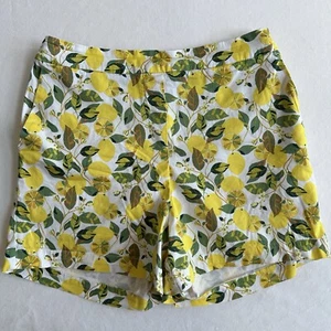 Boden Danby Ivory Lemon Print Pull On Shorts Size 6 Womens - Picture 1 of 5