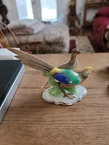 GEROLD & CO. BAVARIA Germany Bird Figurine 6.5" Long X 4" Tall - Picture 1 of 13