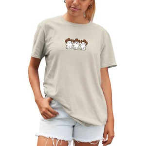 Cowboy Geister Canvas T-Shirt Shirt Herbst Mode Halloween Damen Tee Winter... - Bild 1 von 12