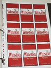 VTG RJR/RJ REYNOLDS CIGARETTE MACHINE SALESMAN LABELS! CAMEL/WINSTON/DORAL/SALEM
