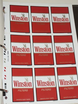 VTG RJR/RJ REYNOLDS CIGARETTE MACHINE SALESMAN LABELS! CAMEL/WINSTON/DORAL/SALEM - Image 1 of 4