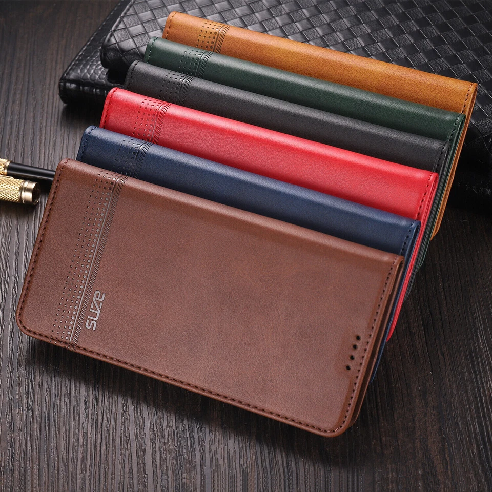 Magnetic Leather Flip Card Wallet Phone Case For OnePuls Nord N200 CE N20 5G 1+ - Image 1 of 4