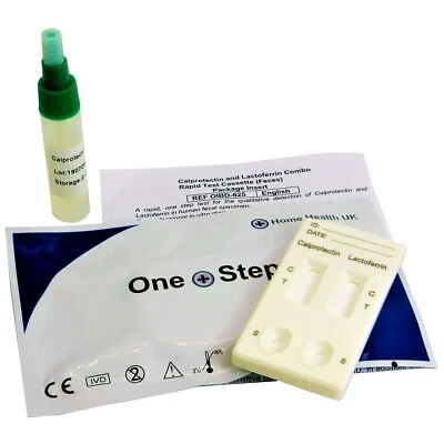 Entzündlicher Darmerkrankungstest (IBD) Morbus Crohn, Crohn, Calprotectin & Lactoferrin - Bild 1 von 3