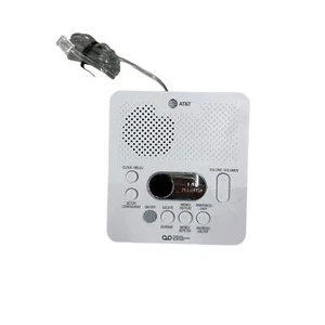 AT&T (1740WH) Digital Answering System with Time and Day Stamp - White Brand New - Zdjęcie 1 z 6