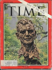 TIME MAGAZINE JANUARY 7, 1966 GENERAL WESTMORELAND