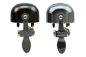 Fahrradklingel Crane E-Ne Alle Verchromt Oder Neo Schwarz Messing Silber - Picture 1 of 5