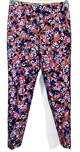 J.CREW COLLECTION 0P Pantalones de seda en flor de cerezo pictórico floral E3216 - Imagen 1 de 7