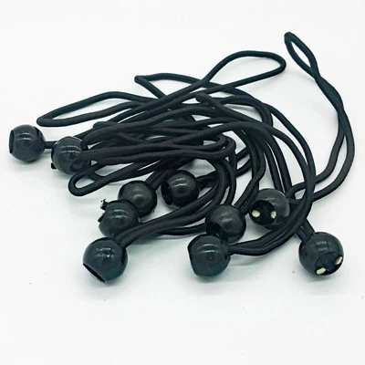 LAND-HAUS-SHOP Ersatz Spanngummis 10 Stück schwarz Spann Gummi Halterung für Pavillion und Zelt