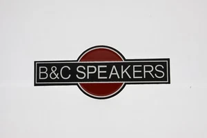 For Replacement B&C Speakers Aluminium Logo Badge 113mm (4.5") x 45mm (1.75") - Picture 1 of 2