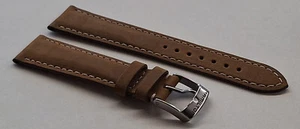 HAMILTON LEATHER STRAP WATCH LEATHER STRAP mm.20 + BUCKLE - Picture 1 of 4