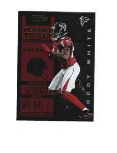 2012 Boleto de playoffs de los Panini Contenders #6 Roddy White/99 Atlanta Falcons - Imagen 1 de 2