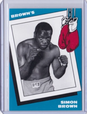 1990 Brown's Boxing Card #11 SIMON BROWN RC ID3 - Image 1 of 2