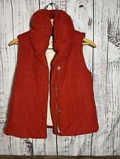 Daughters of the Liberation DL red puffy corduroy vest, sz XS