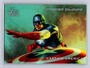 2023 Marvel Flair #PB6 Captain America -Power Blast - Picture 1 of 2