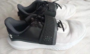UA Under Armour Size 11.5 FLOW FUTR X Basketball Logo Sneaker Mens White Gray - Picture 1 of 13