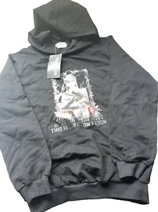 Wednesday Addams Hoodie Black Sz 140 Adams Family - Im not in a bad mood - Picture 1 of 5