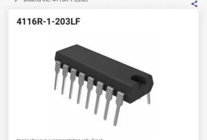 Digikey 4116R-1-203LF RES ARRAY 8 RES 20K OHM 16DIP - Picture 1 of 6