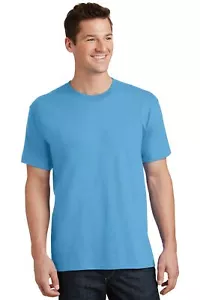 Port & Company PC54T Men's Tall Core Cotton Tee Top Rib Knit Collar T-Shirt - Picture 1 of 24