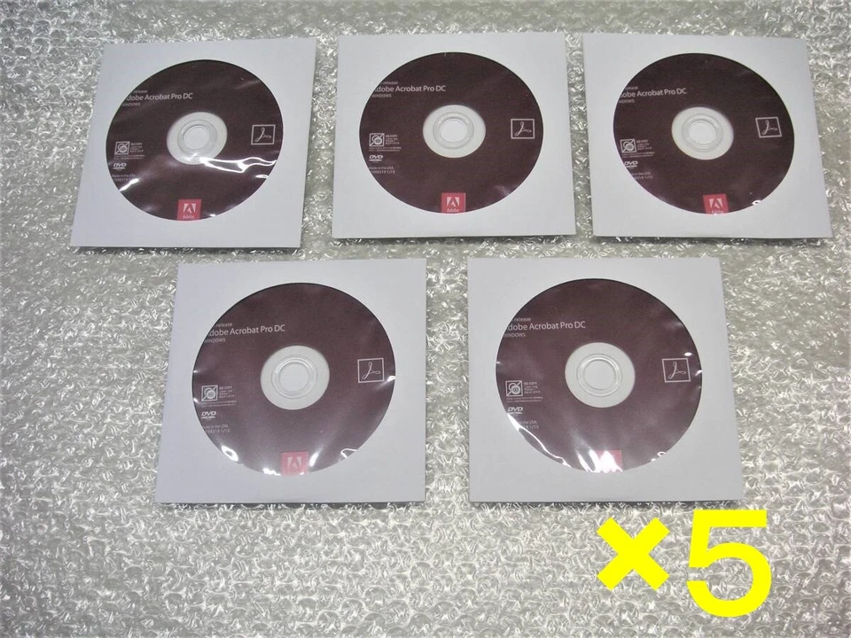Fünf Sets Adobe Acrobat Pro DC 2015 Release Permanente Windows Version - Bild 1 von 1