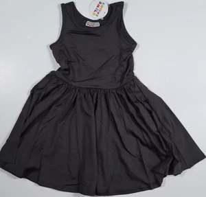 Dot Dot Smile Girls 3/4 Tank Twirl Dress Black New - Picture 1 of 3