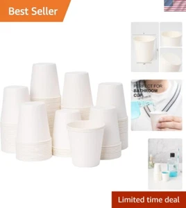 3 oz 3000 Pack Disposable Paper Coffee Bathroom Cups, Small White Mouthwash C... - Picture 1 of 9