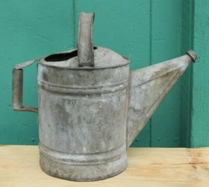 Vintage Galvanized Watering Can 12 Quarts - Picture 1 of 10