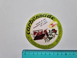 ADESIVO CARBONNADE CASTEL D'AZZANO STICKER AUTOCOLLANT VINTAGE 80s ORIGINAL - Foto 1 di 1