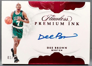 2018-19 Panini Flawless Auto Autograph Basketball Card Dee Brown