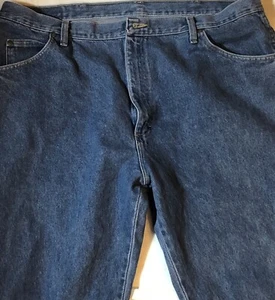 WRANGLER Herren Regular DENIM JEANS FIT 100% BAUMWOLLE 42X32 Dunkelblau - Bild 1 von 7