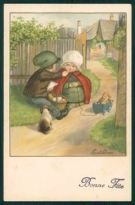 Artist Signed Pauli Ebner Children serie 1448 postcard TC2363 - Picture 1 of 2