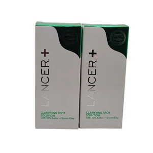 2 Pack, Lancer Clarifying Spot Solution 10% Sulfur + Green Clay *See Description - Picture 1 of 7