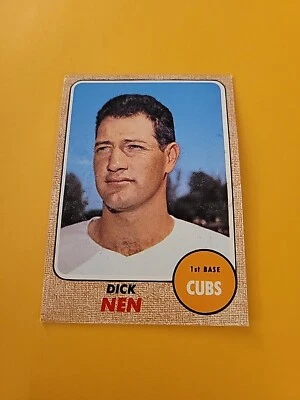 1968 Topps #591 Dick Nen Cubs - Image 1 of 2