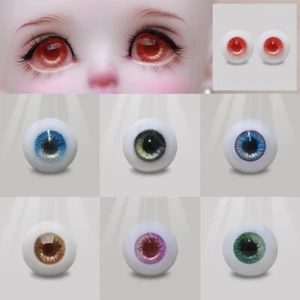 Resina BJD de 8 mm a 20 mm colorida base plana como anime ojo muñecas accesorios - Imagen 1 de 20