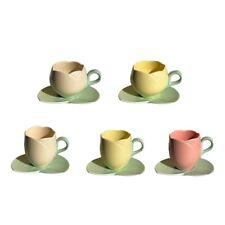Beautiful Coffee Cups and Saucer Ceramic Material Perfect for Breakfast Party