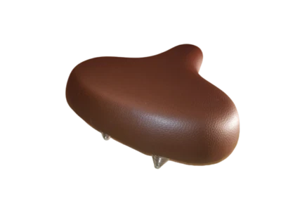 Sillín de bicicleta tamaño grande cómodo playa crucero asiento de bicicleta marrón 12" x 12" Foto 1 de 4