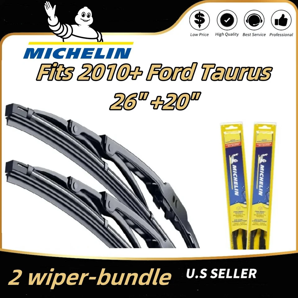 Paquete de 2 limpiaparabrisas premium 19260/19200 para Ford Taurus 2010+ Foto 1 de 4