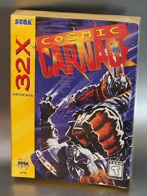 Cosmic Carnage (Sega 32X, 1994) Genesis 32X brand NEW factory sealed - Image 1 of 2