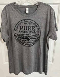 Pure American T-shirt w/ seal preowned- Men’s Size X-Large, Gray - Picture 1 of 3