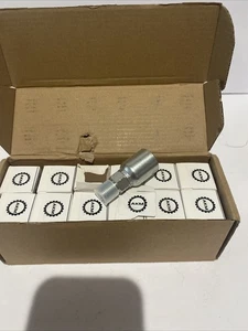 AKM 12 STCK. 1/4" Schlauch x 1/4" NPTF Außengewinde Hydraulik Schwenkschlauch Quetschverschraubung Enden - Bild 1 von 5