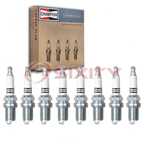 8 pc Champion Copper Plus Spark Plugs for 2003-2008 Jaguar S-Type 4.2L V8 ww - Picture 1 of 5