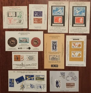 Wilkinsburg Stamp Club 1961-1969 10 diff. cinderella ss  • MLH OG/NG VF US-0189 - Picture 1 of 1