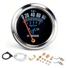 Mechanical Oil Pressure Gauge Kit 0-80PSI/1-5 kg/cm² Oil Pressure Meter