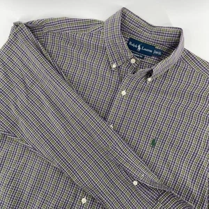 Ralph Lauren Classic Fit Button Down Hemd kariert Langarm Herren L - Bild 1 von 5