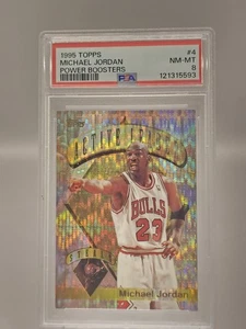 1995-96 Topps - Power Boosters Michael Jordan #4 PSA 8 - Picture 1 of 3